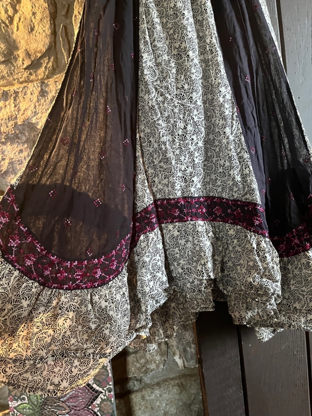 Free People Flowy Maxi Skirt! Sz S - Picture 2 of 6